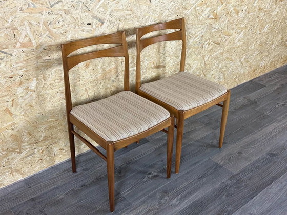 Image 1 of 2x 60s 70s Chair Dining Chair Mid - Century Danish Modern Design