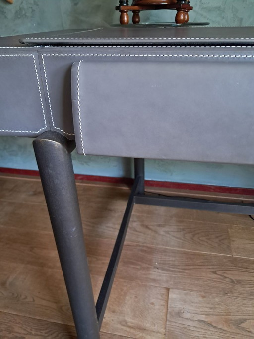 Scrivania Promemoria con piano in pelle – bureau, Leather, Metal (photo 2 of 7)