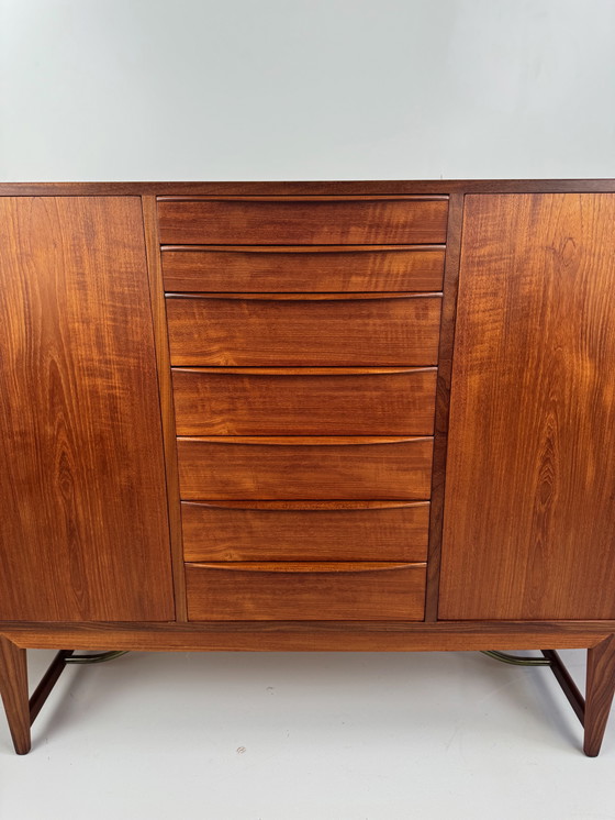 Image 1 of  Kurt Løvig for Faarup Møbelfabrik Danish Credenza – Sculptural Teak Masterpiece