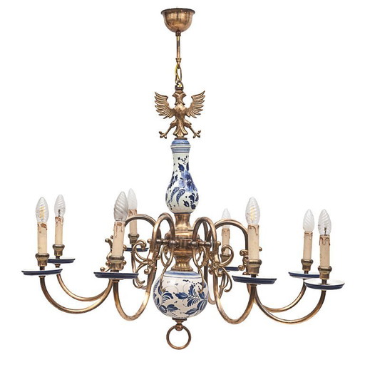 8-lichts Nederlandse kroonluchter