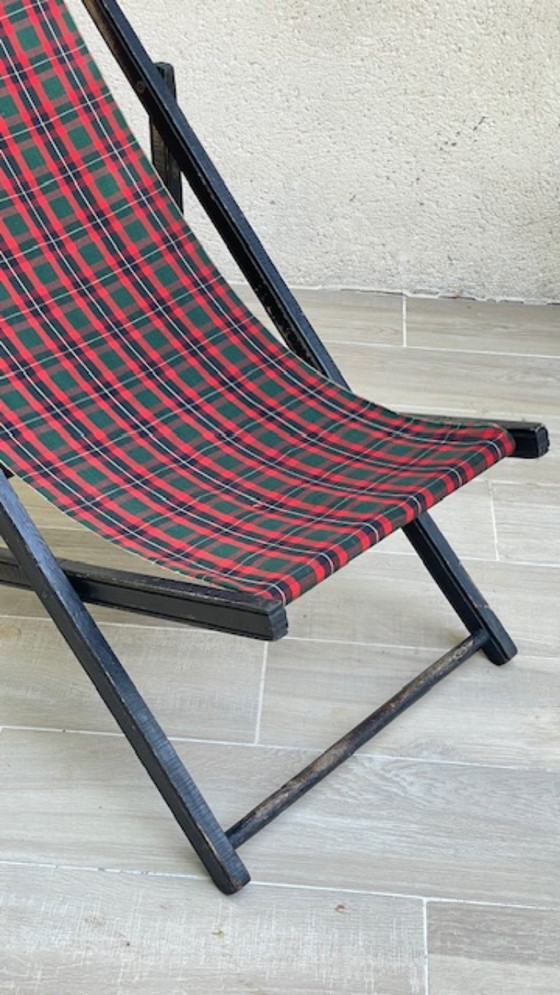 Vintage Canvas Folding Sun Lounger – Sunbed (photo 11 of 35)