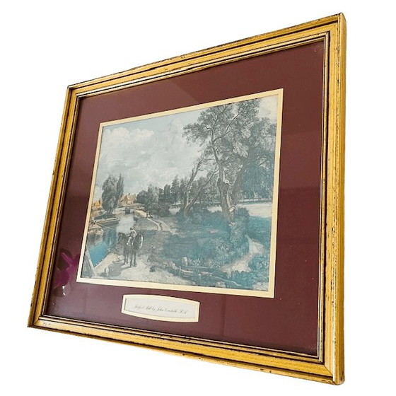 Vintage Framed Print Flatford Mill John Constable 1960s – Paintings & Drawings, Paper (photo 4 of 6)