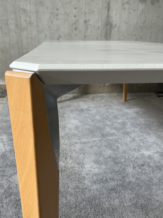 Großer Leolux Esstisch, Modell “Xingu”, Design Dick Evers – Esstische, Wood, rvs (photo 9 of 11)