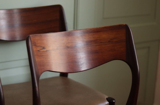 Fristho set 6 palissander chairs | mid century design | scandinavian design – Sedie da pranzo, Legno (photo 5 of 6)