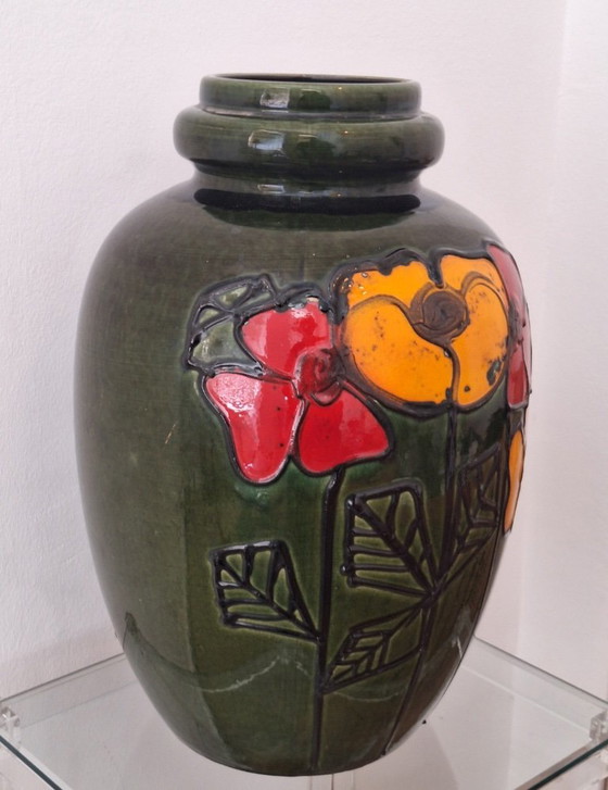 Brutalist Large Ceramic Floor Vase, 1960s (photo 7 of 19)
