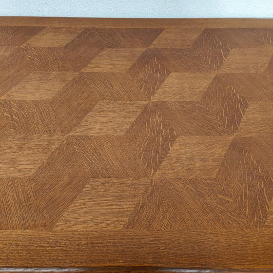 Image 1 of Vintage landelijke eettafel eetkamertafel tafel hout uitschuifbaar
