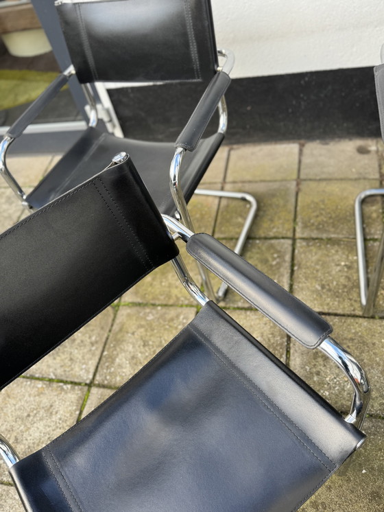 Image 1 of Set of 4 Mart Stam Dining Chairs