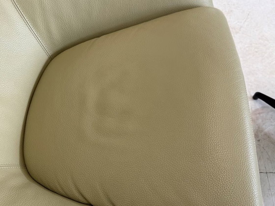 Leolux Caruzzo Sillón Reclinable de Cuero con Otomana – Sillones reclinables, Metal (photo 10 of 15)