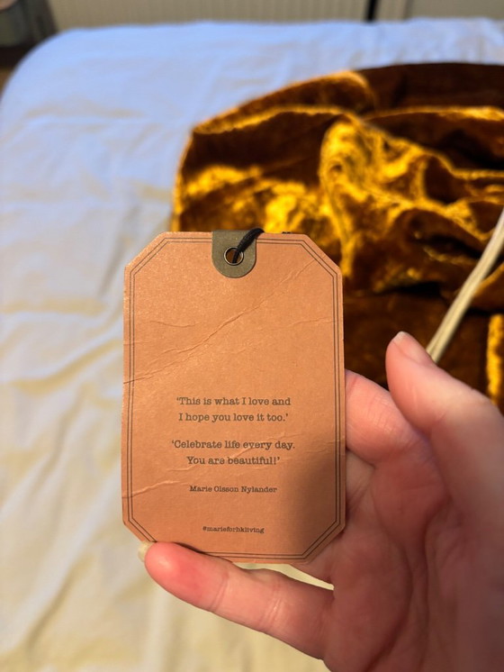 Image 1 of HK living X Marie Olsson Coperta Patchwork Plaid