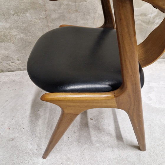 Image 1 of Vintage cowhide chair office chair