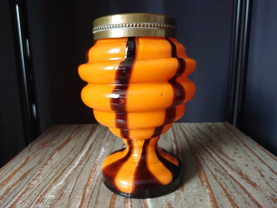 Image 1 of Dispensador de flores de cristal Art Decó Tango años 20/30