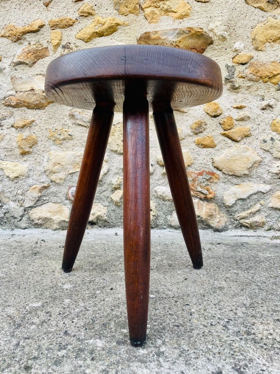 Sgabello Berger vintage, alto, in frassino, di Charlotte Perriand, anni '50 – Sgabelli, Legno (photo 15 of 32)