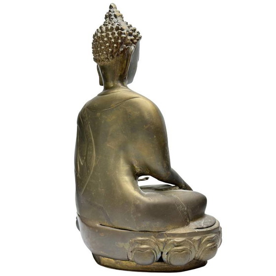 Buddha in bronzo dorato a fuoco – Himalaya – XVIII/XIX secolo – Lotto 453 – Sculture, Bronze (photo 4 of 10)