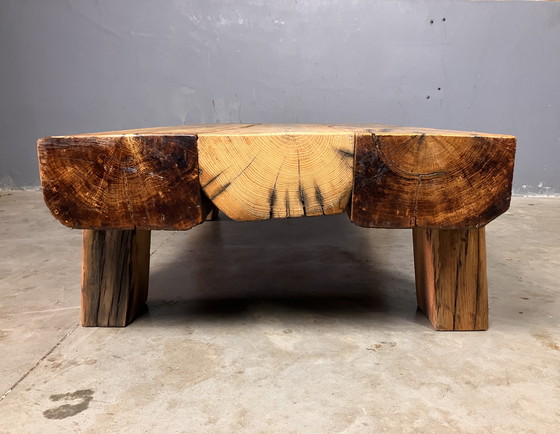 Image 1 of Brutalistische Japandi Wabi Sabi Salontafel