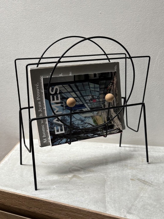 Porte-revue en metal filaire années 50 – Wood (photo 3 of 5)
