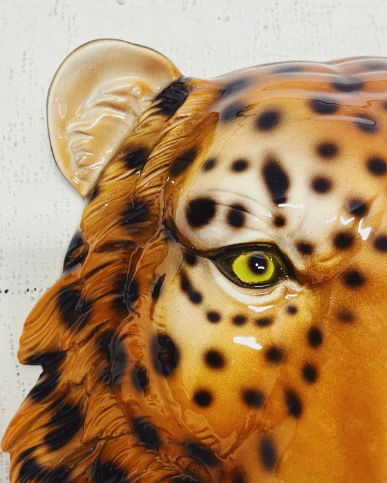 Image 1 of Leopard Ceramic Wall Mask
