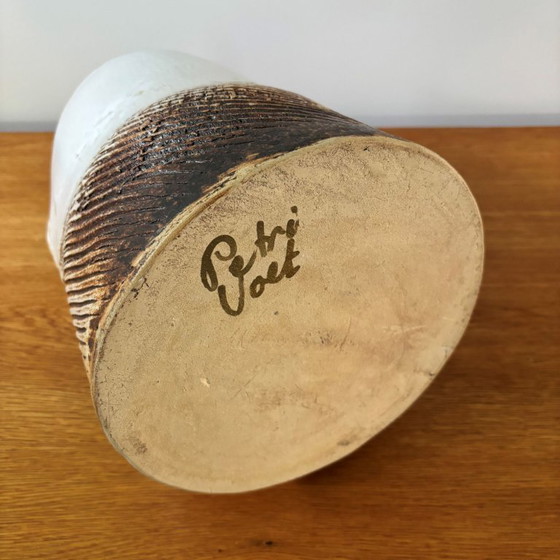 Image 1 of Jarrón o maceta grande y singular con tapa, obra de Petri Voet, década de 1990.