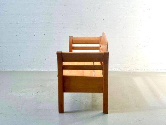 Banc en bois d'aulne, design vintage danois, fabrication artisanale, années 1980 – Wood (photo 13 of 14)