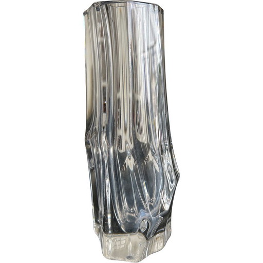 Vase asymétrique en cristal pour Daum, 1964