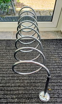 Vintage spiral coat rack from the 1960s