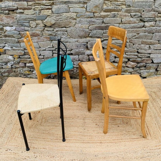 Image 1 of Satz von 4 ungleichen Stühlen