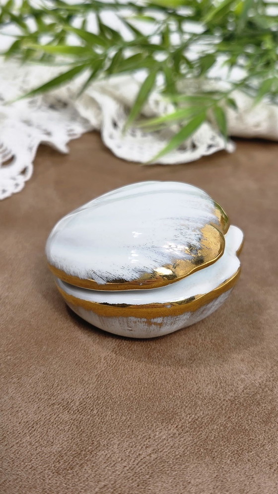 Antigua caja de joyas Limoges, Objetos decorativos, Porcelana, Blanco (foto 4 de 8)