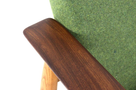Vintage armchair easy chair newly upholstered – Wood (photo 3 of 13)