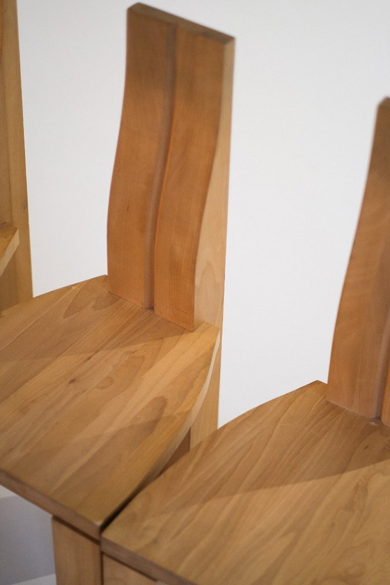 Image 1 of 6x brutalist chairs