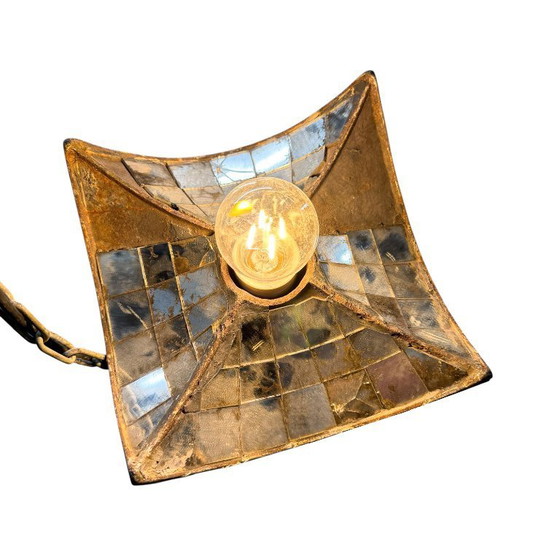 Image 1 of Suspension industrielle vintage n° 1 par Esla avec miroirs