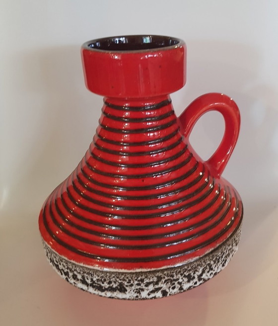 Image 1 of Fette Lava-Keramikvase von Ilkra, 1960er Jahre