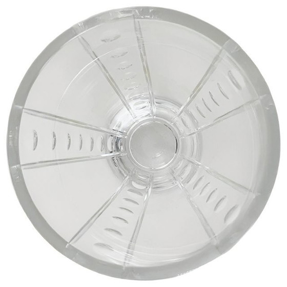 Image 1 of Vaso vintage J.G. Durand Cristal D'Arques in cristallo trasparente con motivo punteggiato a taglio verticale, anni '80