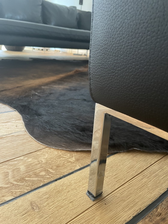 Image 1 of Luxury genuine leather designer couch (2 pieces)