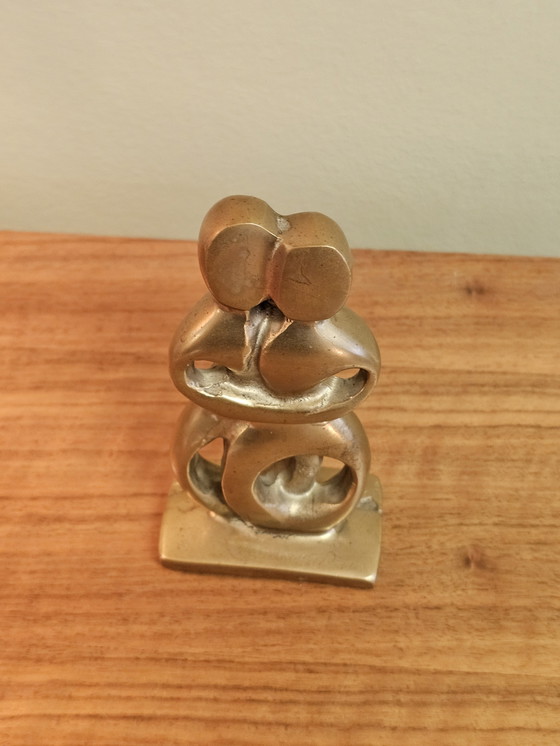 Image 1 of Coppia di cicladi in ottone massiccio vintage da uomo