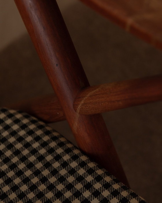 Image 1 of Set di 2 sedie a dondolo vintage in teak danese modello 182 di Frank Reenskaug per Bramin, anni '50