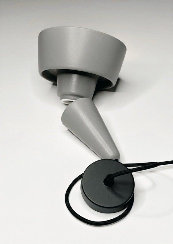 Image 1 of Hängelampe "SML 2.0" von "neo" Handgefertigt / Steinzeug / Matt Grau / Limitiert