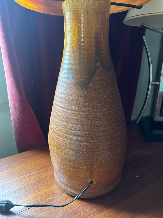 Image 1 of Lampada Accolay in terracotta, con doppio paralume in resina, 1960