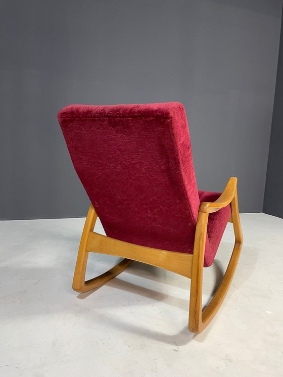 Image 1 of Mid-Century Bentwood Rocking Chair by TON, Czechoslovakia, 1960s