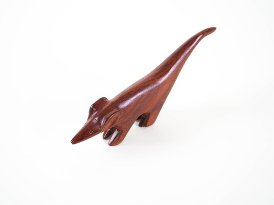 Image 1 of Figurine animale en teck, design danois, années 1970, fabriquée au Danemark