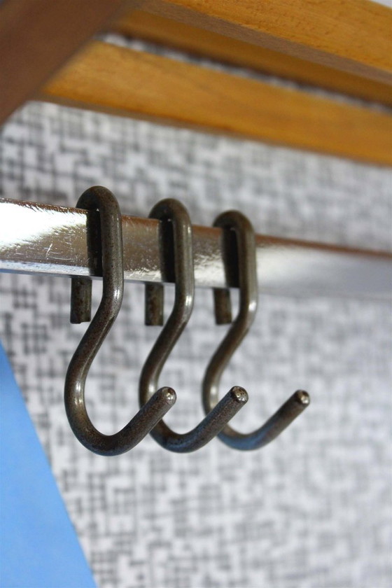 Image 1 of Restored Vintage Geometric Coat Rack from Drevokov Blatna, 1972