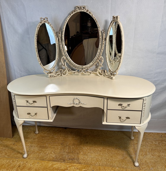 Image 1 of Romantique Vintage Shabby Chic Brocante Dressing Table English made