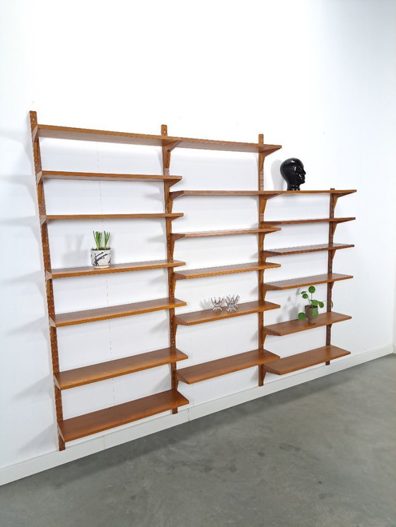 Image 1 of Sistema modulare di pareti in teak Royal System di Poul Cadovius, danese Cado