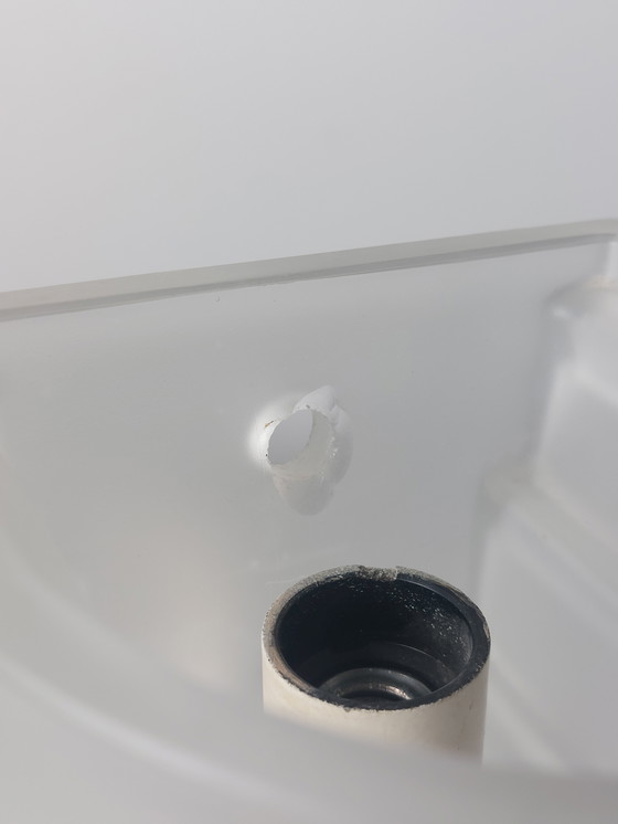 Image 1 of Coppia di lampade da parete a più livelli, vetro smerigliato, anni '80, E14, Art Déco Revival