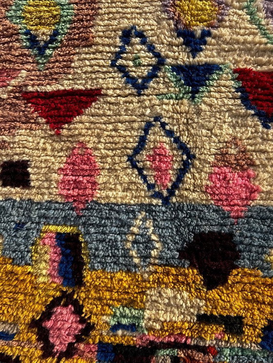 Image 1 of Colorful Modern Moroccan Berber Rug 200x300 cm – Expressive Handwoven Wool Art Rug