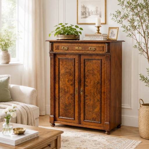 Notenhouten dressoir, circa 1900 – ladekasten, Wood