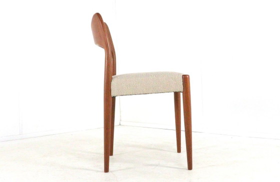 Image 1 of Set 4 Arne Hovmand Olsen voor Kold Mogens stoelen vintage nieuw gestoffeerd 