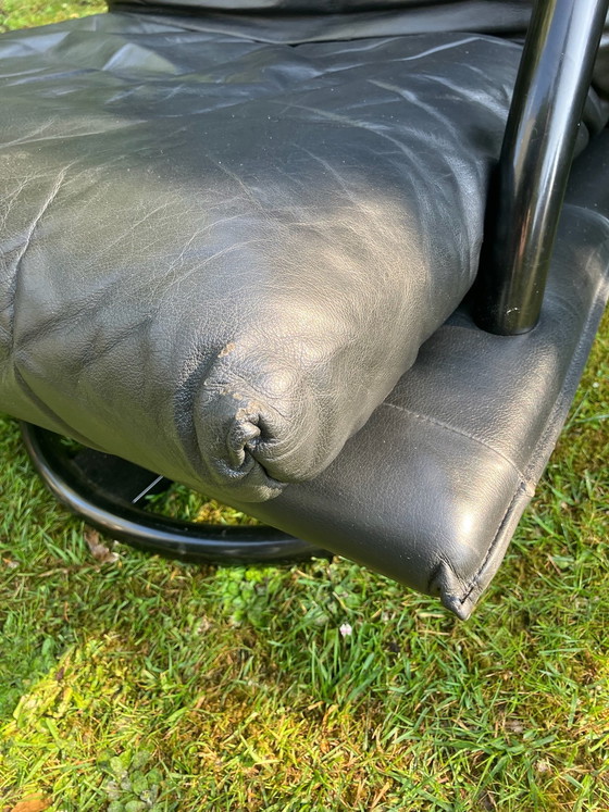 Image 1 of Rolf Benz BMP - Fauteuil design pivotant en cuir