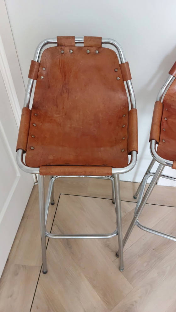 Image 1 of 2x vintage Cassina barkruk Les Arcs