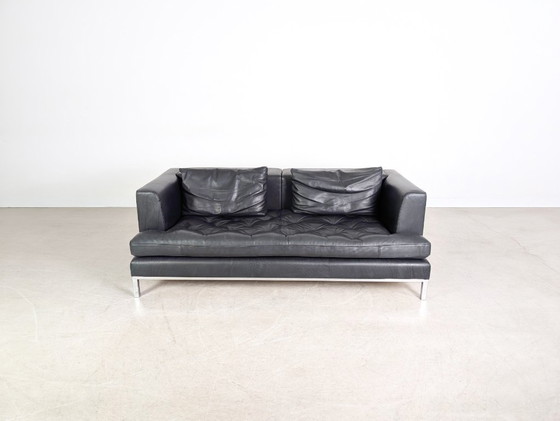Image 1 of Divano originale de Sede DS-0040 in pelle, due posti, nero