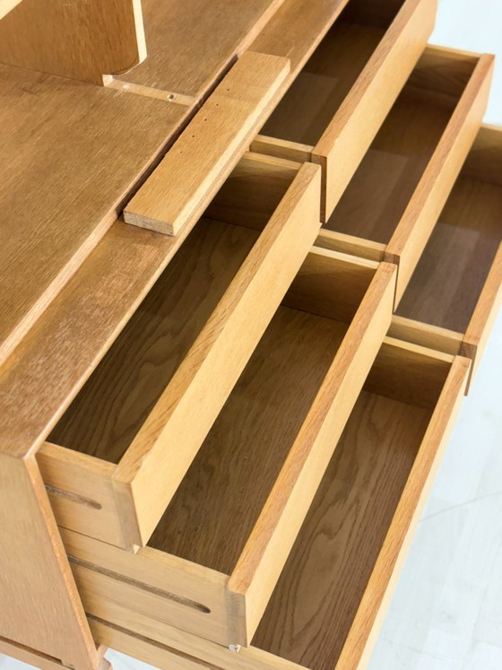 Image 1 of Mid-century classic: IKEA MTP shelf / highboard / sideboard – oak – design Marianne Richter