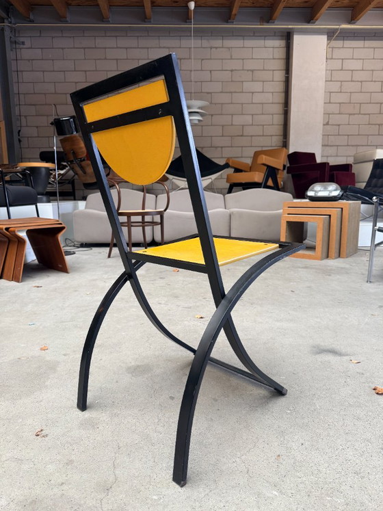 KFF Sinus chair, Karl Friedrich Förster (Bestand: 3) – Esszimmerstühle, Leder, Metall (photo 14 of 21)